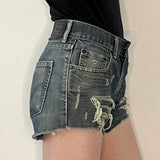 514 Levis Denim Shorts - 30W UK 10 Blue Cotton