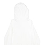 LEVI'S Mens White Hoodie S Cotton Blend Pullover Drawstring Hooded Sweatshirt