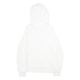 LEVI'S Mens White Hoodie S Cotton Blend Pullover Drawstring Hooded Sweatshirt