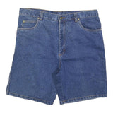 FLAGSHIP Mens Denim Blue Casual Shorts XL W38 Cotton Blend Classic Fit