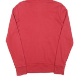 Mens Red Hoodie S Cotton Pullover with SF Logo Print