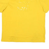 PUMA Mens Yellow Cotton Blend XL T-Shirt Short Sleeve Crew Neck Logo Print
