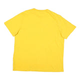 PUMA Mens Yellow Cotton Blend XL T-Shirt Short Sleeve Crew Neck Logo Print