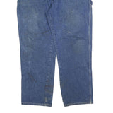 DICKIES Mens Relaxed Blue Denim Jeans W42 L32 Workwear Pockets Zip Closure