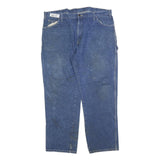 DICKIES Mens Relaxed Blue Denim Jeans W42 L32 Workwear Pockets Zip Closure