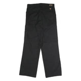DICKIES Mens Black Regular Cargo Trousers W32 L32 Workwear Zip Closure