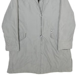 BIAGGINI Womens Grey Jacket XL Polyester Blend Classic Zip Plain Lightweight