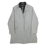 BIAGGINI Womens Grey Jacket XL Polyester Blend Classic Zip Plain Lightweight