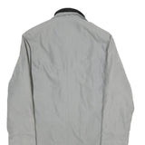 BIAGGINI Womens Grey Jacket XL Polyester Blend Classic Zip Plain Lightweight