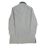 BIAGGINI Womens Grey Jacket XL Polyester Blend Classic Zip Plain Lightweight