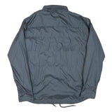 THE NORTH FACE Mens Grey Button Jacket L Polyester Blend Plain Outdoor