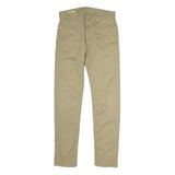 LEVI'S Mens Cotton Beige Slim Skinny Trousers W28 L32 Classic Zip Closure