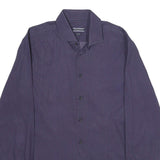 TOMMY HILFIGER Mens Blue Pattern Shirt M Cotton Blend Long Sleeve Button Down