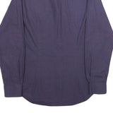 TOMMY HILFIGER Mens Blue Pattern Shirt M Cotton Blend Long Sleeve Button Down