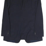 TOMMY HILFIGER Mens Navy Blue Classic Jacket M Cotton Blend Button Closure Plain