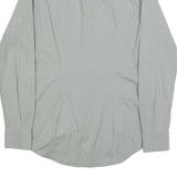 CALVIN KLEIN Mens Grey Shirt XS Classic Cotton Blend Long Sleeve Casual