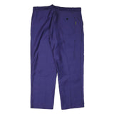 STOCKNES Mens Cotton Blend Blue Regular Fit Trousers W38 L27 Workwear Button