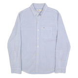 HOLLISTER Mens Blue Button-Down Shirt S Cotton Casual Pocket Long Sleeve