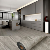 ANYHOUZ Vinyl Floor Tile 40×300cm – Grey Oak Wood Grain Waterproof Self‑Adhesive Flooring