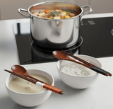 Anygleam Mixed Color 4pcs Wooden Chopsticks and Long Ladle Set Reusable Kitchen Tableware