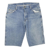 WRANGLER Mens Denim Blue Shorts L W38 Classic Fit Cotton Blend Casual Pocketed