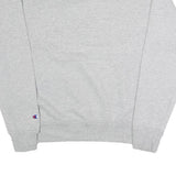 CHAMPION Mens Grey Crew Neck M Sweatshirt Cotton Blend Logo Pullover