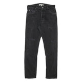 LEVI'S Womens Black Slim Skinny Denim Raw W26 L26 Distressed Cotton Blend Jeans