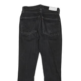 LEVI'S Womens Black Slim Skinny Denim Raw W26 L26 Distressed Cotton Blend Jeans