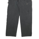 DICKIES Mens Regular Cotton Blend Paint-Stained Workwear Black Jeans W32 L30