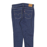 LEVI'S Womens Slim Blue Denim Raw Zip Jeans W29 L28 Classic Fit Stylish