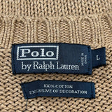 Polo By Ralph Lauren Sweater - Large Beige Cotton