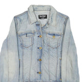 Ralph Lauren Womens Blue Denim Jacket S Cotton Blend Button Closure Classic Fit
