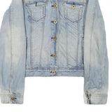 Ralph Lauren Womens Blue Denim Jacket S Cotton Blend Button Closure Classic Fit