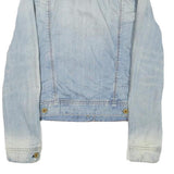 Ralph Lauren Womens Blue Denim Jacket S Cotton Blend Button Closure Classic Fit