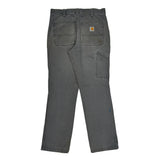 Carhartt Double Knee Carpenter Pants - 32W 31L Gray Cotton