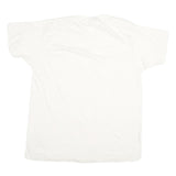 TOMMY HILFIGER Mens White XL Classic T-Shirt Short Sleeve Crew Neck Logo Print