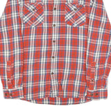 THE NORTH FACE Mens Red White & Blue Check Shirt S Cotton Blend Casual Outdoor