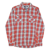 THE NORTH FACE Mens Red White & Blue Check Shirt S Cotton Blend Casual Outdoor