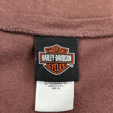 Motorcycles Harley Davidson Graphic T-Shirt - XL Brown Cotton