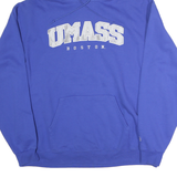 CHAMPION Mens Blue UMass Boston Pullover Hoodie XL Cotton Casual
