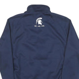 NIKE Mens Navy & White Marist Basketball Zip Up Polyester Blend Jacket L