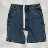 Faded Glory Cargo Carpenter Shorts - 31W 10L Blue Cotton