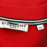 Age 12 + Givenchy Sweatshirt - Large Red Cotton