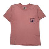 Oneita Single Stitch T-Shirt - Large Pink Cotton