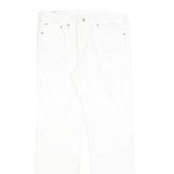 LEVI'S 501 Mens Regular White Denim W32 L34 Button Closure Classic Jeans