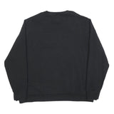 LEVI'S Mens Black Cotton Blend Crew Neck Sweatshirt XL Logo Print Casual