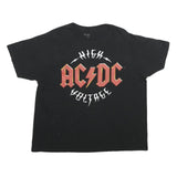 AC/DC Mens Black High Voltage Graphic T-Shirt XL Short Sleeve Crew Neck Rock