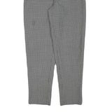 ALAIN MANOUKIN Womens Wool Blend Black & White Relaxed Tapered Trousers W28 L29