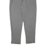 ALAIN MANOUKIN Womens Wool Blend Black & White Relaxed Tapered Trousers W28 L29