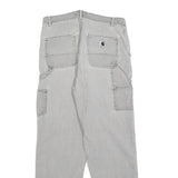 CARHARTT Womens Jeans Grey Relaxed Straight Denim Medium W31 L28 Workwear Casual